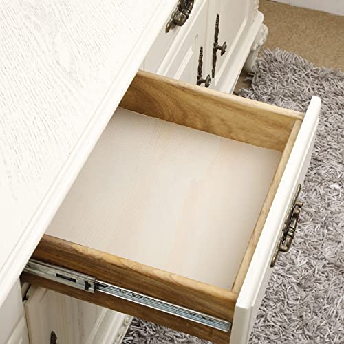 Hersvin Shelf Liner, 24" X20' Non-Adhesive Drawer Liners Eva Kitchen Cupboard Cabinet Covering Undersink Mat Washable Fridge Lining Paper For Home Office (Clear/Dot) #TOP7