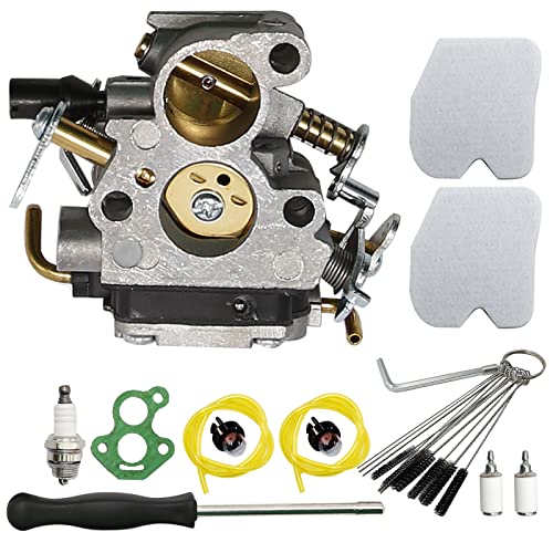 Hoypeyfiy Carburetor Air Filter Fuel Filter Primer Bulb Spark Plug for Husqvarna 235 235E 236 236E 240 240E Chainsaw Replaces 574719402 545072601 545061801 Carb - Image 2