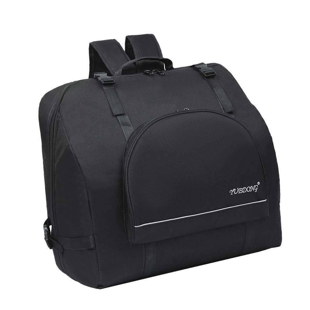Housse imperméable épaisse et rembourrée pour accordéon piano à 60, 80, 90 ou 120 basses, avec doubles sangles de transport, couleur noire, Noir , 80-96 Bass