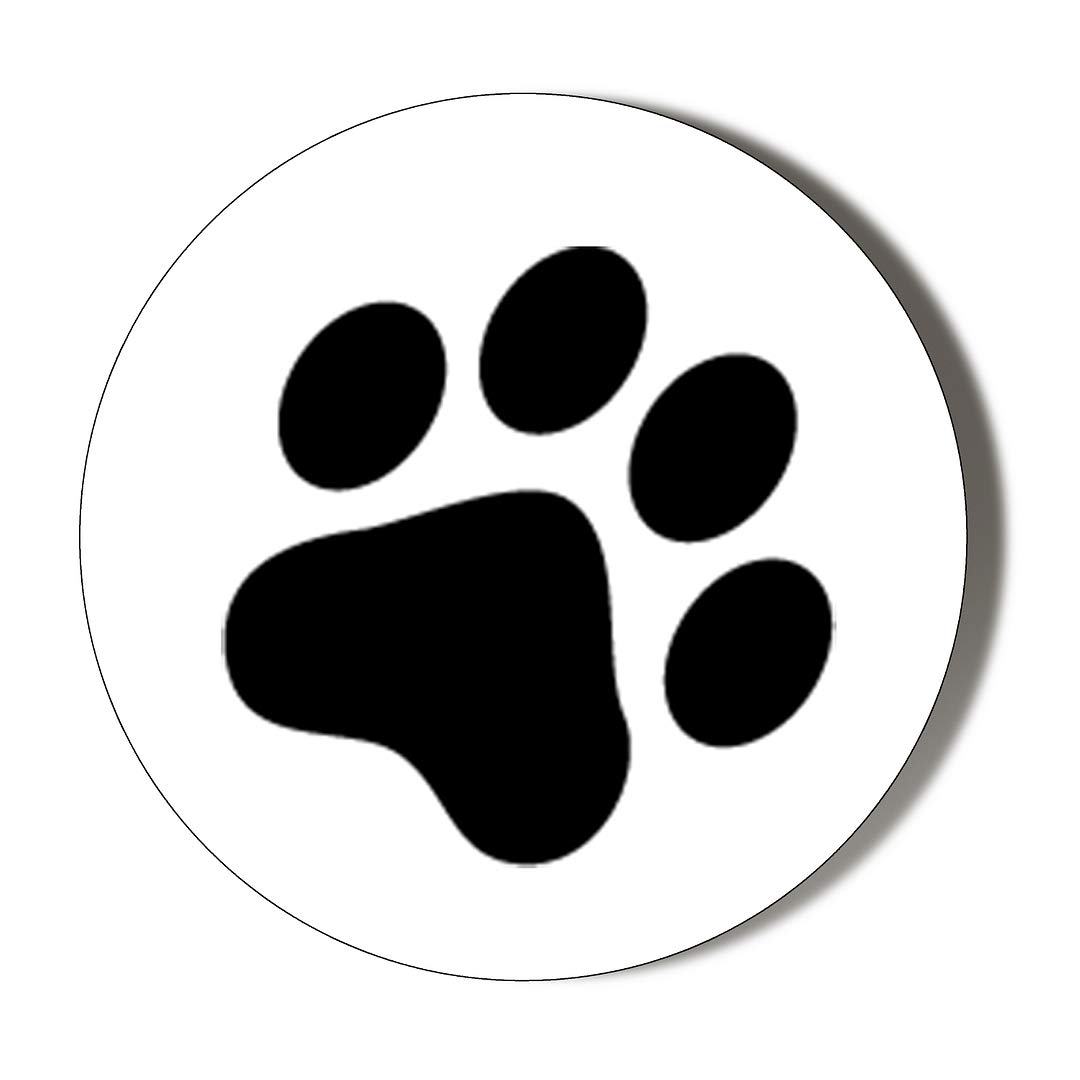 Gift Insanity Cat Paw Print Extra Large 77Mm Round Fridge Magnet