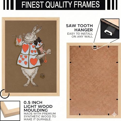 Image of BLINKART Palmistry Aesthetic Modern Art Walls With Frame | Natural Wood Texture | Living Room Bedroom Office Wall Decoration | Poster Home Decor Frames Wall Bedroom | 12x8 Inches (D389)
