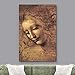 wall26 Canvas Print Wall Art Head of a Woman by Leonardo da Vinci Historic Cultural Illustrations Realism Traditional Scenic Expressive for Living Room, Bedroom, Office - 12