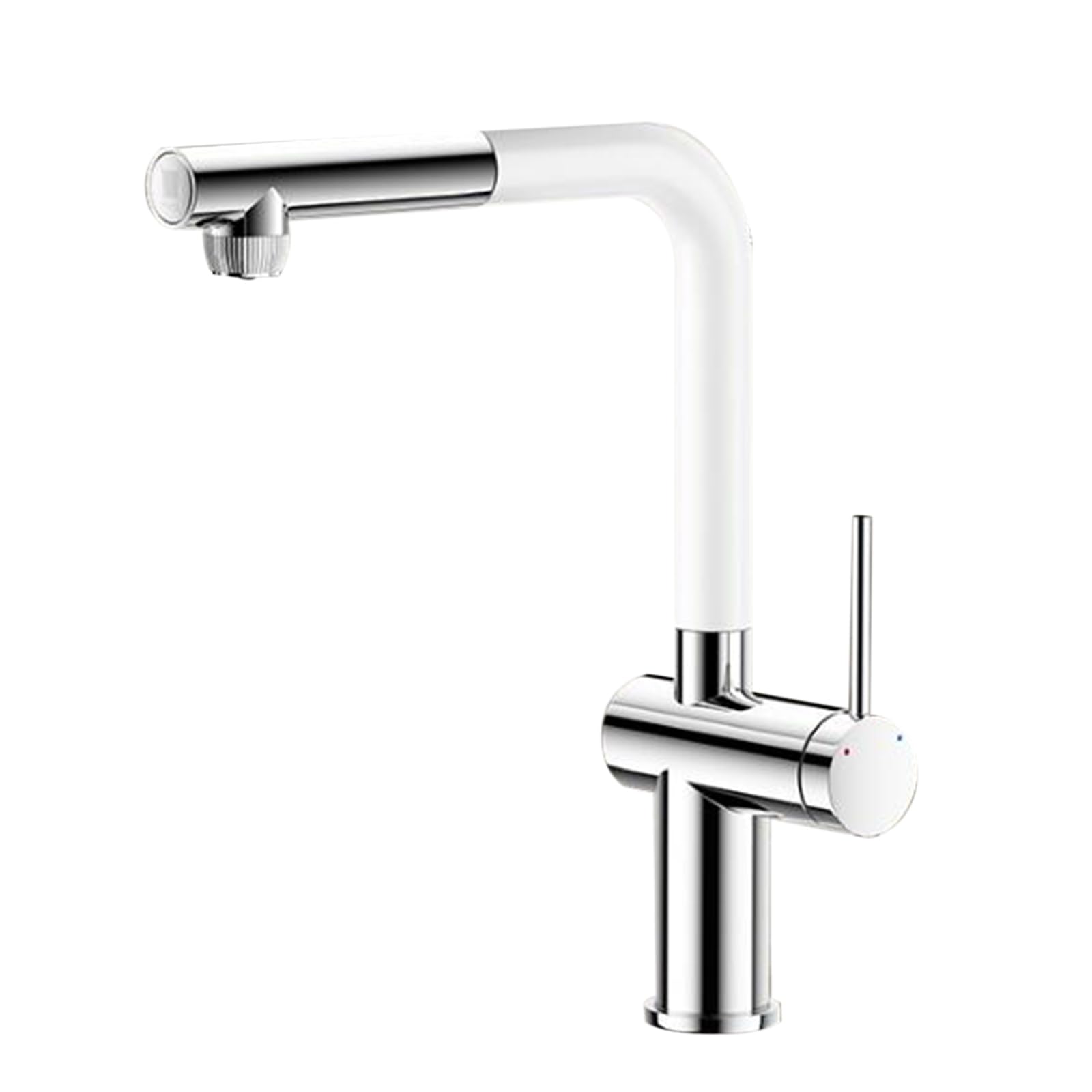ZQFHSX Kitchen Mixer Tap with Pull-Out Swivel Brass Filter for Purified Water - Chrome