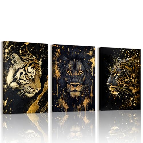 Tableau decoration murale pour habiller un grand mur vide toile animaux encadree salon chambre