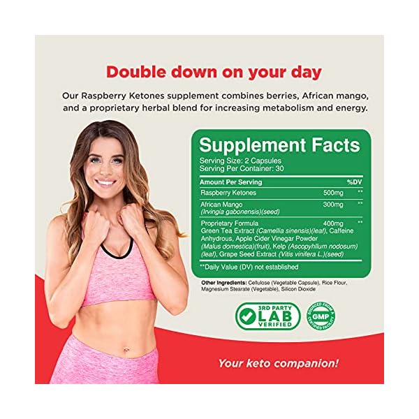 Blend Of Raspberry Ketones, Green Tea Extract And African Mango, Lose Weight Faster with Potent Ingredients To Speed Up…