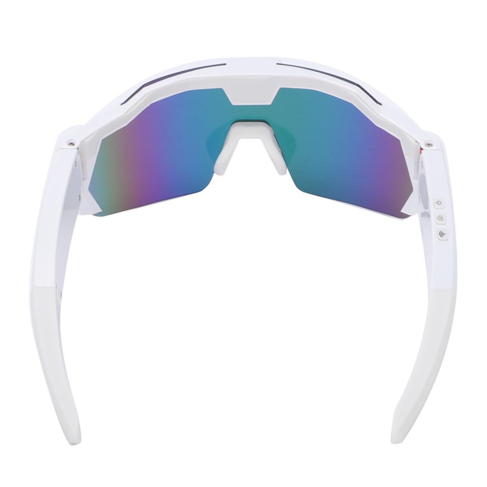 Occhiali Ciclismo Intelligenti con Fotocamera WiFi Lenti Colorate Occhiali Sole Sportivi polarizzati Smart 1080P 12MP Registrazione Video HD Controllo App per