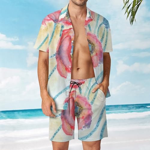 Tenue de plage courte homme décontractée ensemble d'été imprimé