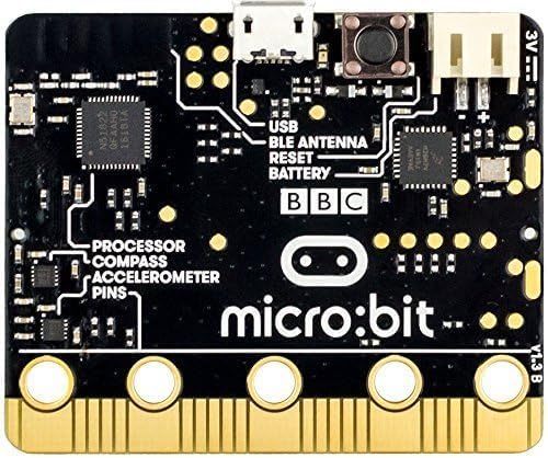 Shield plus BBC Micro:bit V2.2 Development Board, Easily Programmable Single Board Computer, Early STEM Education for Beginner and Kids.