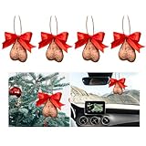 4 Pack 3D Ballsack Christmas Ornament - Ugly Nutsack Ornaments for Adults - Prank Christmas Ornaments - Funny Gag Gift Present