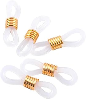 SATRA TRADERS Anti-Slip Ends Retainer Connector Holder Eyeglass Chain | 100pcs | White-Golden Price In India