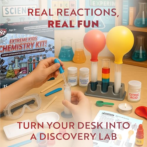 Image of Playz Extreme Chemistry Educational Science Kits for Kids Age 8-12