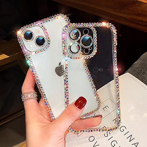 Coque transparente iPhone 11 avec protection d'objectif pailletée diamant anti-choc - 2