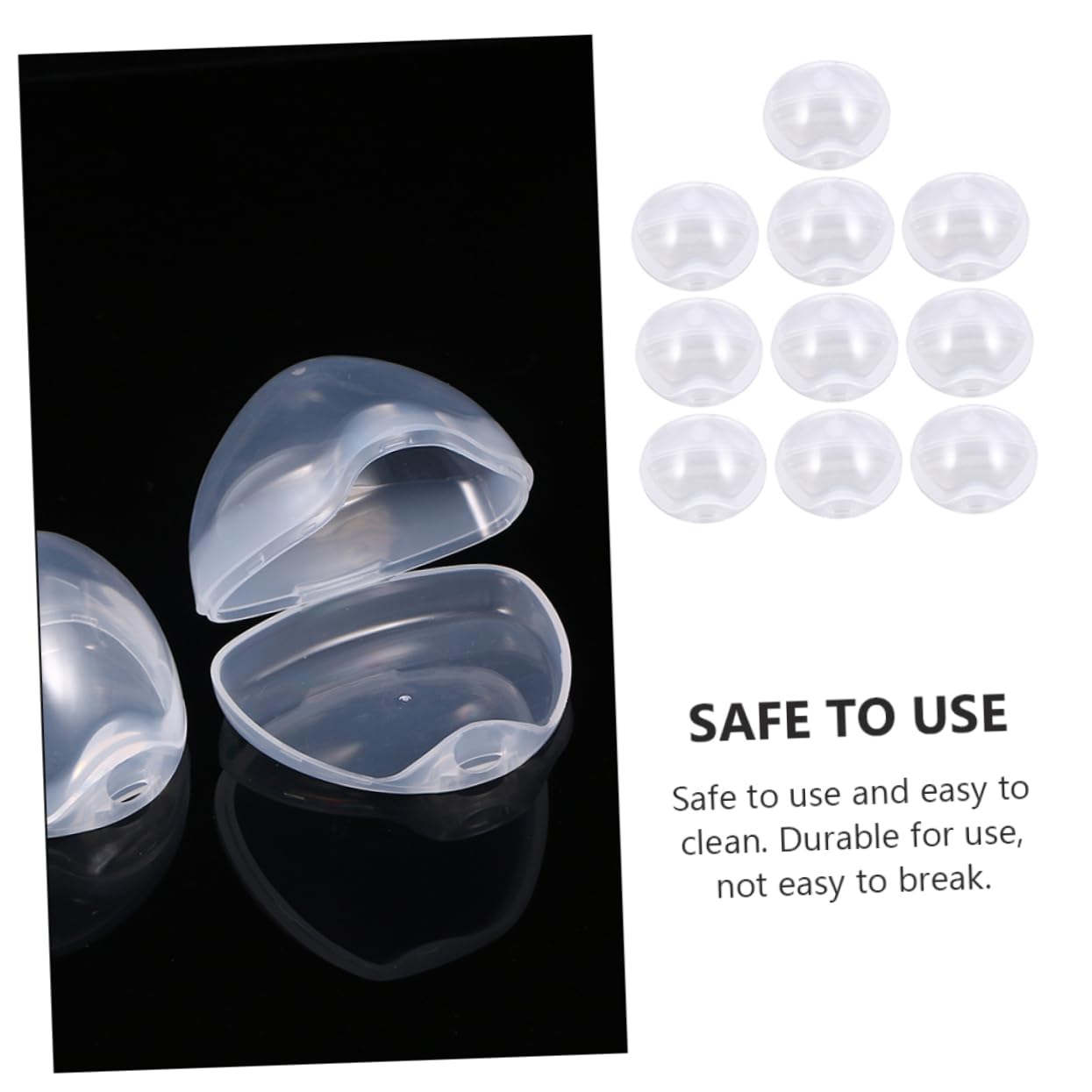 10pcs Portable Boy Girl Pacifier Case Dustproof Storage Box for Teething Accessories Easy to Clean Pp Material Convenient Carrying for Travel and Home Use
