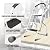 Jack Boss 3 Step Ladder, Folding Lightweight Step Stool with Wide Anti-Slip Pedal for Home, Office, Kitchen and Garage, Service Height 27.2 inch, 400 lbs Capacity