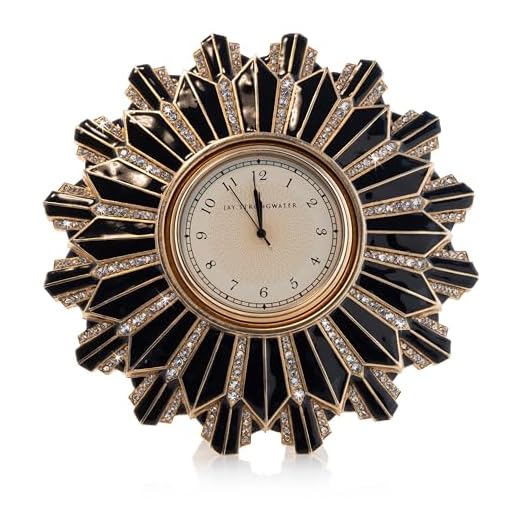 Jay Strongwater Clarence Art Deco Clock - SDH6063-232