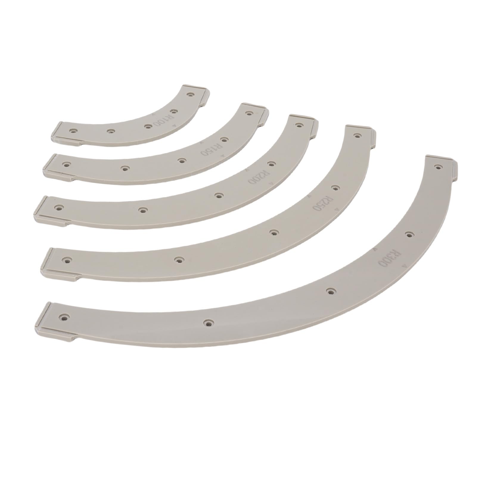 Generic Set di Modelli per Raggio D'angolo Arrotondato, per Fresatrice in Plastica Resistente per Artigiani della Lavorazione del Legno, 5 Pezzi