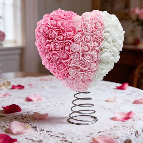 Corona de San Valentín con rosas para decorar tu hogar y bodas románticas 8