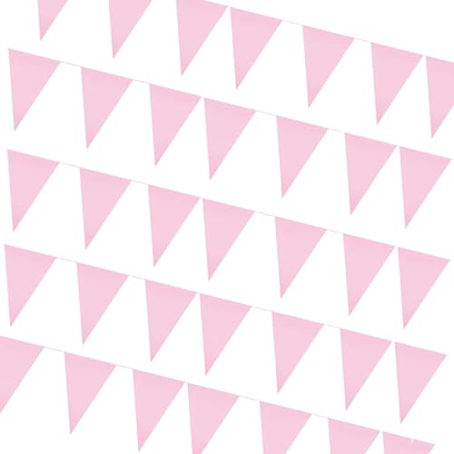 Miniatura 1 de Banderines para decoraciones de fiesta (rosa)