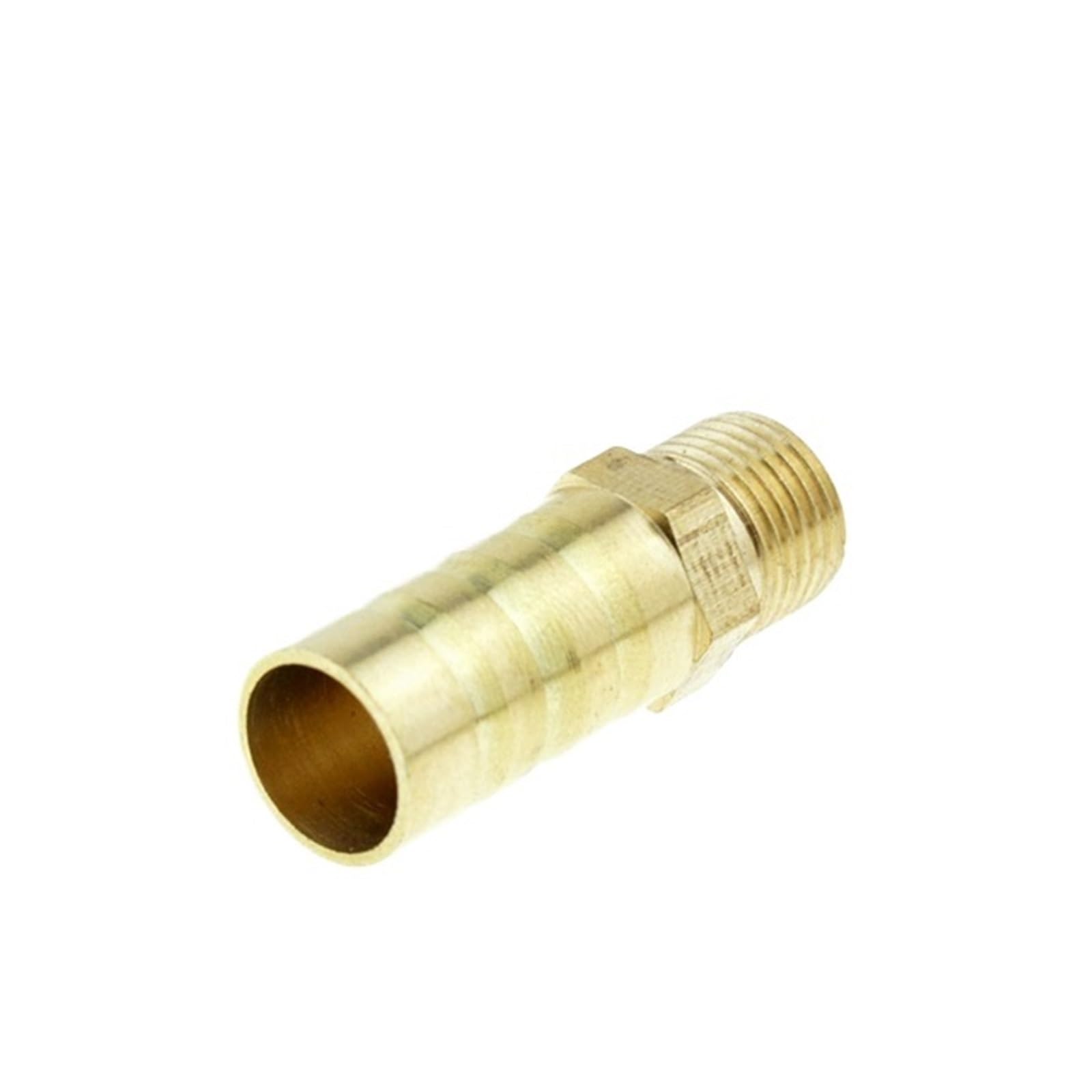 Tazyyzuu Men's One Color Npt Straight Or Elbow Brass Hose Pipe Fitting 6Mm 8Mm 10Mm 12Mm Barb Splicer 1/8" Thread Copper Barbed(10Mm Barb-01)