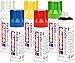 Produktbild Sprühdosen Set Edding Grundfarben Premium Spray - matt - Sprühlack für Dekor-Arbeiten, KFZ, Möbel uvm. trocknet sehr schnell, hält dauerhaft auf Glas, Metall, Holz, Beton