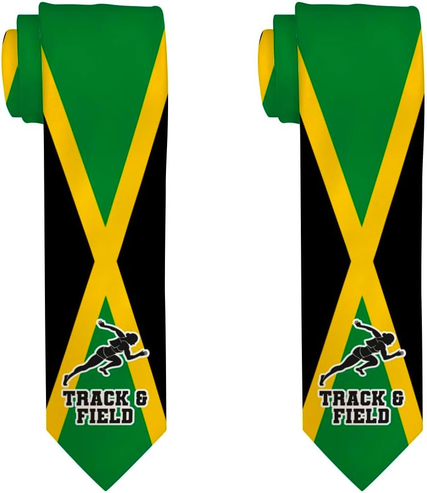 ThisWear Jamaica Sports Track and Field Necktie