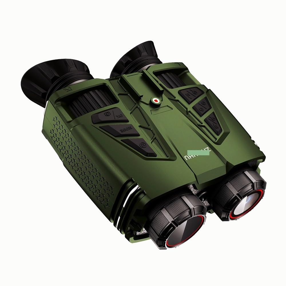 NVC800 4K UHD Head-Mounted Digital Telescope Camera Night Vision 16X Zoom Binoculars for Hunting and Camping(Green)