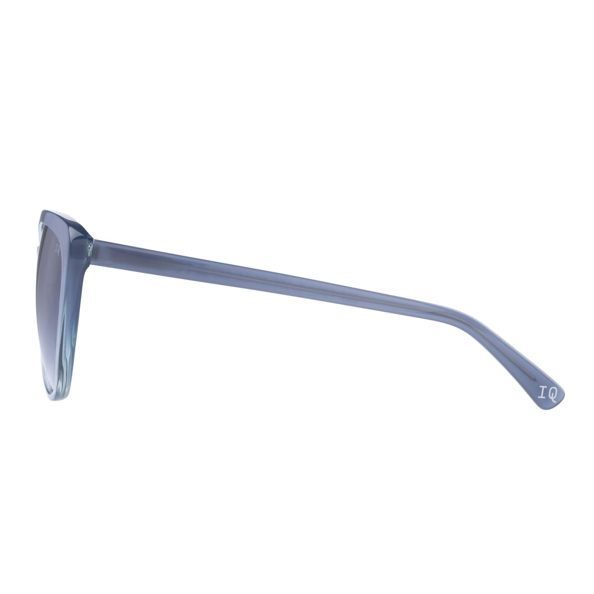 Botaniq Butterfly-Sonnenbrille mit Vollrand-Fassung aus Bio-Acetat in Blau Verlaufend mit Grau getönten Gläsern mit UV-Schutz, für Damen