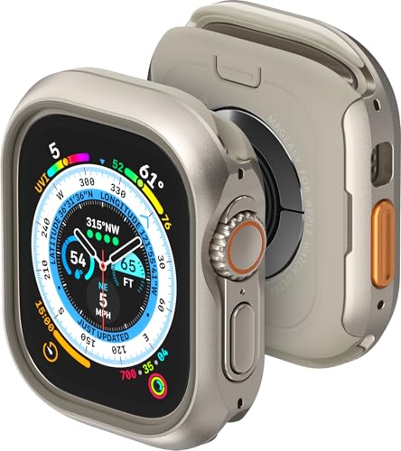 Coque Apple Watch Ultra 2 MAGEASY en métal, pare-chocs idéal pour le sport extrême et le quotidien