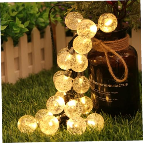 Luces solares LED burbuja globos cálidas 5m 20 LEDs miniatura 6