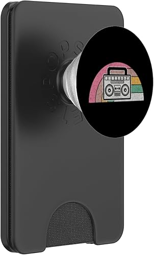 Vintage Retro Ghetto Blaster 80's 90's Hip Hip Rap Music PopSockets PopWallet for MagSafe