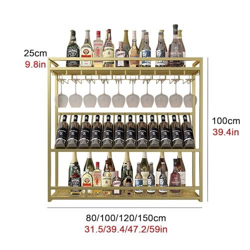 Support bouteille mural avec LED pour optimiser le rangement du bar - 8