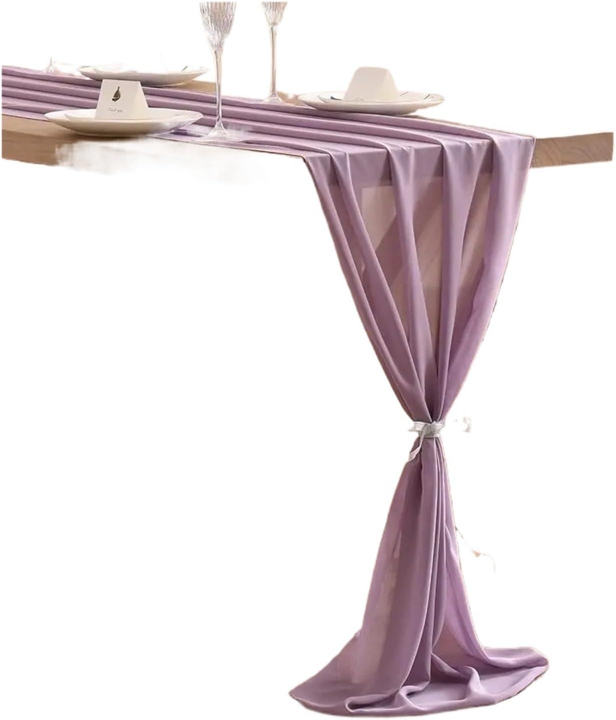 Chiffon Table Runner Chiffon Table Runner 14ft 29x170 Inches Wedding Sheer Romantic Bridal Shower Decorations(Color 15,29 x 120 inch)