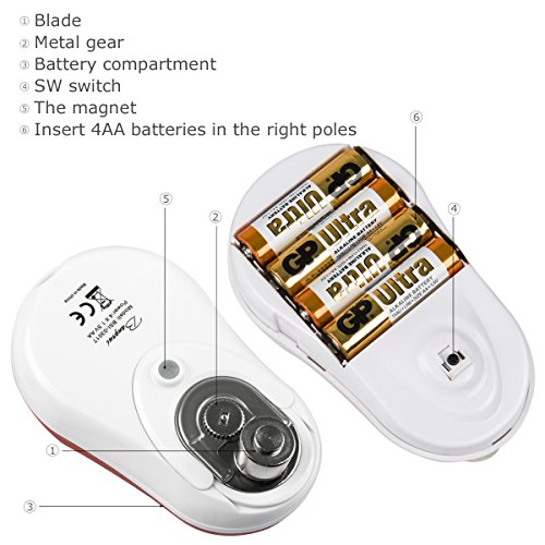 Elektrischer Dosenöffner mit Sicherheitsfunktionen