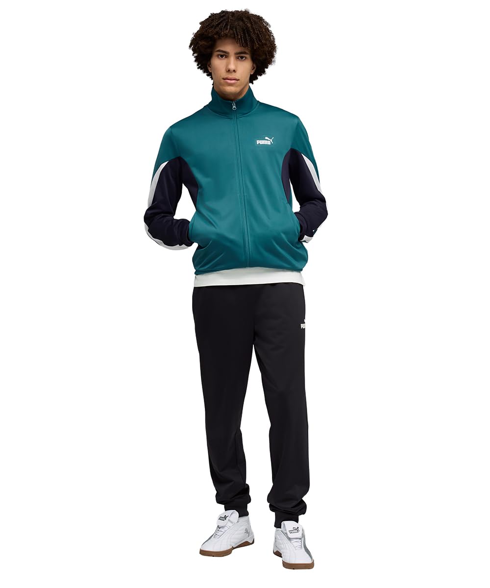 PUMA Tuta Essentials Block da uomo M, Emerald Ice Green