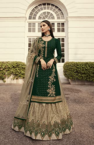 Delisa New Indian/Pakistani Eid Special Party/Ethnic wear Georgette Straight Ghagra Style Salwar for Womens LTT3