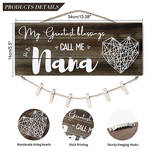 SELORY Mothers Day Nana Gifts for Grandma,Birthday Gift for Nana Gigi Mimi from Grandkids Grandchildren Granddaughter Grandson Unique Cute Picture Frame - image 4