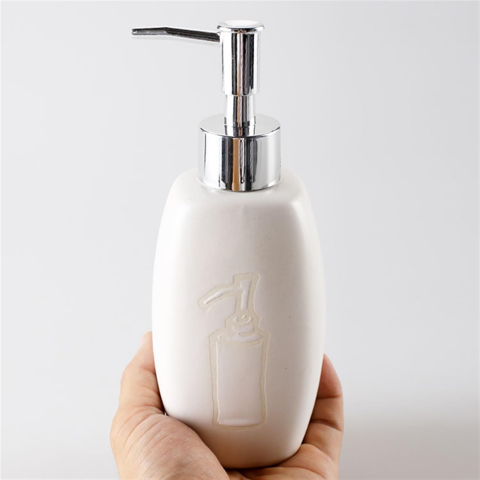 Dispenser di sapone da bagno Dispenser di sapone da bagno, Dispenser di sapone da cucina, Dispenser di sapone per le mani, Dispenser di sapone in ceramica per sapone a mano, sapone, dispenser