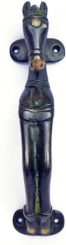 Royal fait à la main Style antique Cheval Forme Laiton Poignée de porte 19,1 cm 