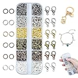 💍[Verpackungsinhalt]: 6 Farben (alle ca. 120 stk, jeder Farbe 20 stk) Karabinerverschlüsse + 6 farben (alle ca. 840 stk, jeder Farbe 140 stk) metall spaltringe, praktisch und ausreichend für Ihr verschiedenen anforderungen. Verschiedene Farben helfen Ihnen dabei, eine große Auswahl für verschiedene Arten der Schmuckherstellung.