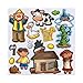 Jack and the Beanstalk Story Adventure Felt Play Art Set Flannel Board Story Storyboard Pieces