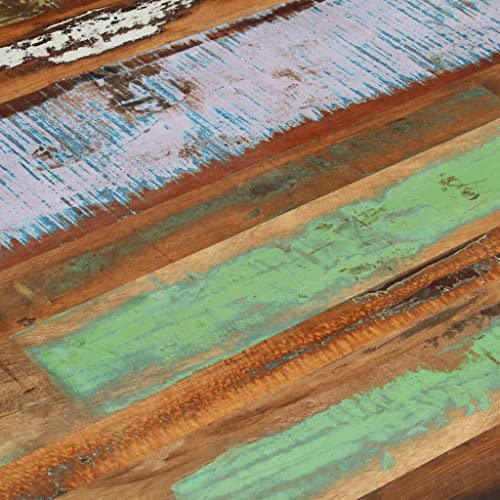 Table basse bois de récupération meuble salon polyvalent - 6