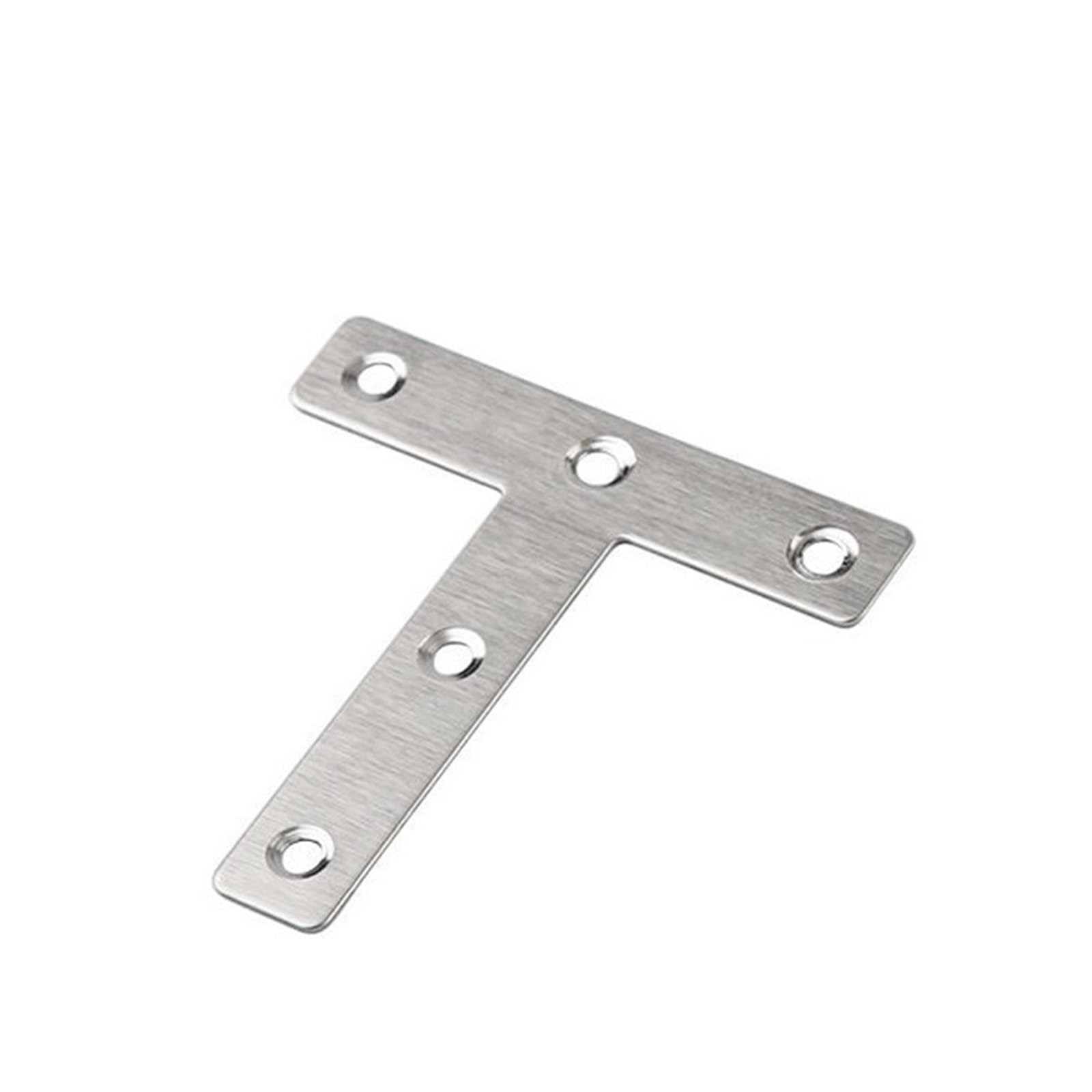 Gvzugm One Color 20Pcs T-Shaped Corner Code, Furniture Repair, 90 Degree Right Angle Bracket, Fastener, Used For Fixing Tables, Chairs, Shelves For Diy Tools(L)