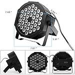 Dj Lights, 4 Pack 36 LED Par Lights Stage Lights with Sound Activated Remote Control & DMX Control, Stage Lighting Uplights for Wedding Club Music Show Christmas Holiday Party Lighting - Image 2