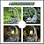 Ploxoiven Garden Cute Dog Gnome Statue Decorations - Solar Resin Dog with Solar Garden Lights Outdoor Decorations for Patio,Yard,Lawn,