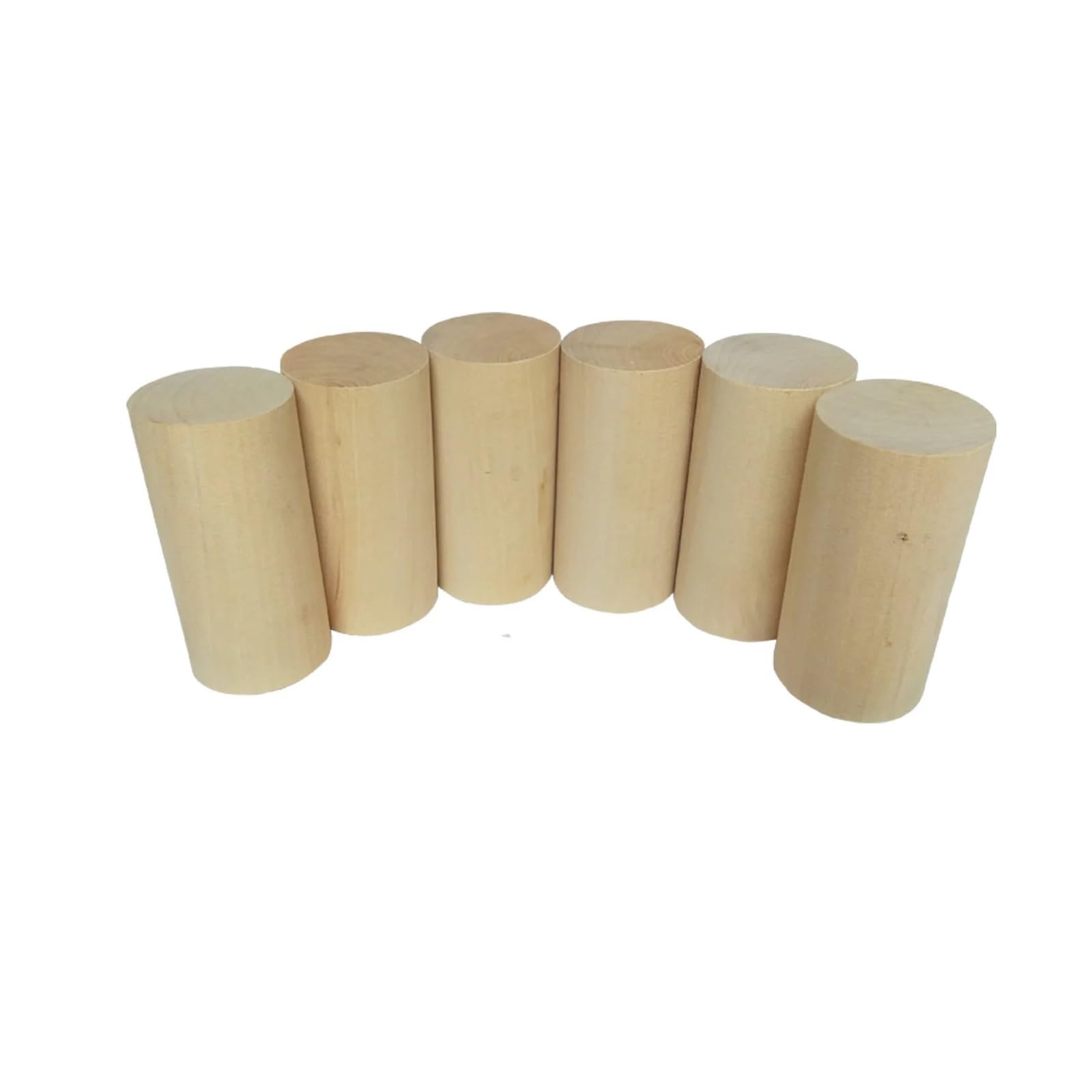 Kołki drewniane, Naturalne drewniane patyczki cylindryczne o średnicy 30/40/50 mm Opakowanie 10 sztuk do majsterkowania, wystroju wnętrz(30x60mm)