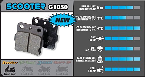 Galfer FD094G1054 Bremsbeläge – Semi-metallisch, Für Motorräder, Scooter, Offroad, Vorn & Hinten