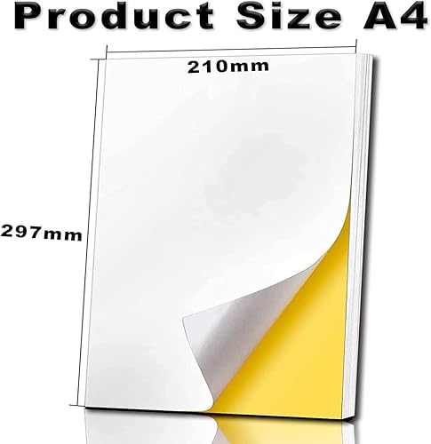 Miniatura 8 de Papel adhesivo  Papel adhesivo para impresora de inyección de tinta  Papel adhesivo de vinilo  Papel adhesivo de vinilo imprimible para impresora