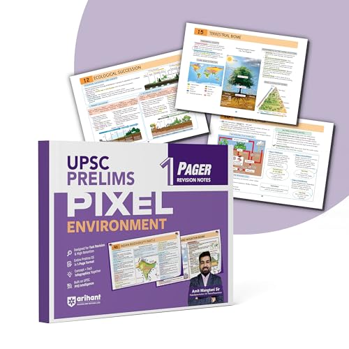 Arihant UPSC Prelims Environment Revision Notes Book | Pixel 1-Pa...