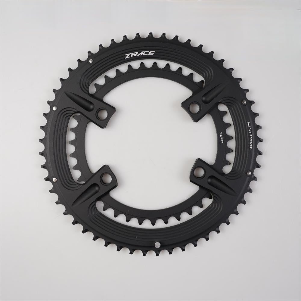 FACAIIO Plateau double 110BCD pour vélo de route Shimano 105 R7000 R8000 FC-R9100, 50-34T Aluminium 7075-T651