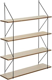 ATMOSPHERA CREATEUR D'INTERIEUR Estantería de Pared de Metal MDF 60 x 80 Iris